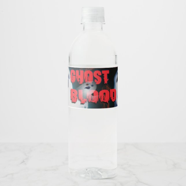 Halloween Water Bottle Label (Front)