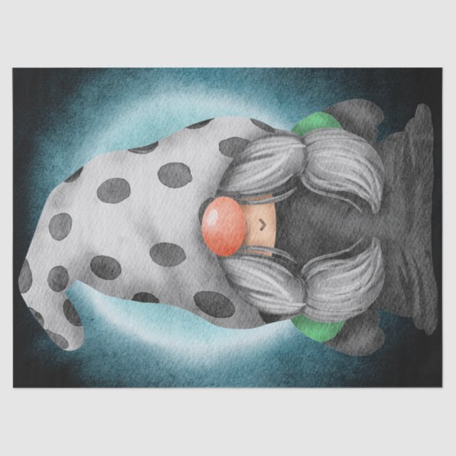 Halloween Watercolor Gnome Tissue Paper (Front)