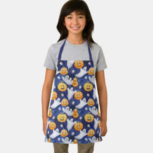 Halloween Watercolor Pattern Apron
