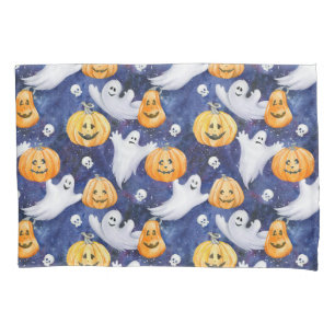 Halloween Watercolor Pattern Pillowcase