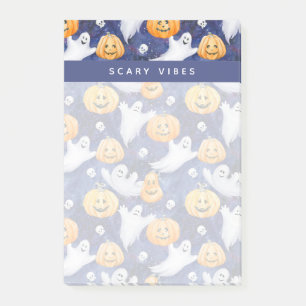 Halloween Watercolor Pattern Post-it Notes