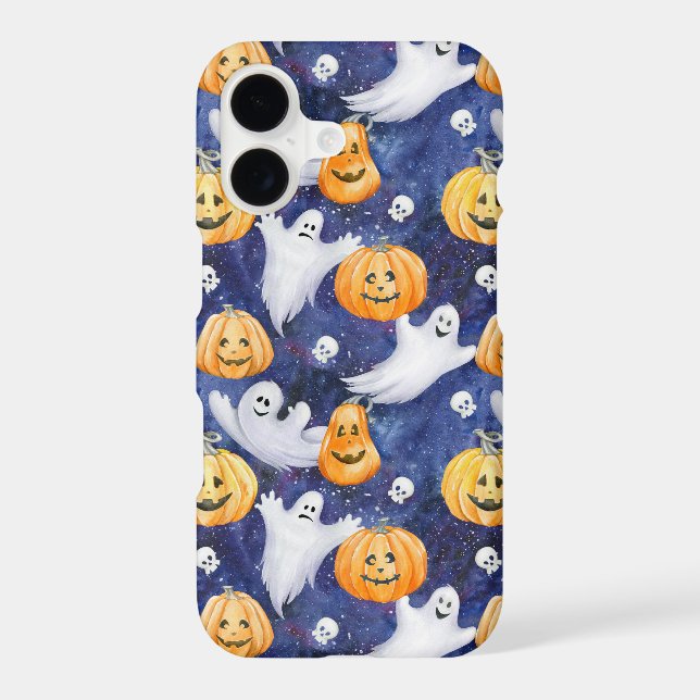 Halloween Watercolor Pattern Samsung Galaxy S21 Case (Back)