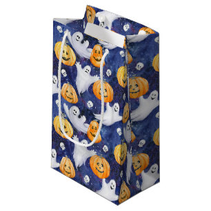 Halloween Watercolor Pattern Small Gift Bag