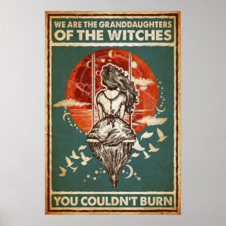 Halloween We Are Granddaughters Of The Witches  Poster