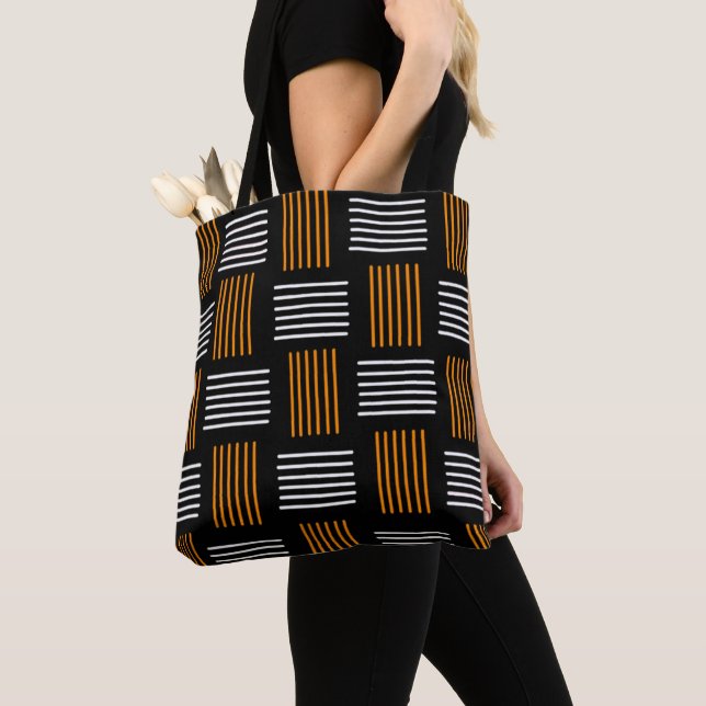Halloween Weave  Tote Bag (Close Up)