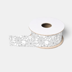 Halloween Webs Grosgrain Ribbon