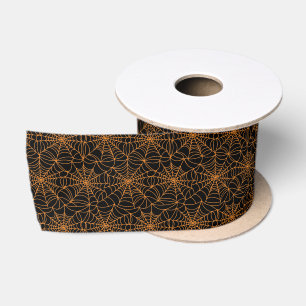 Halloween Webs Satin Ribbon
