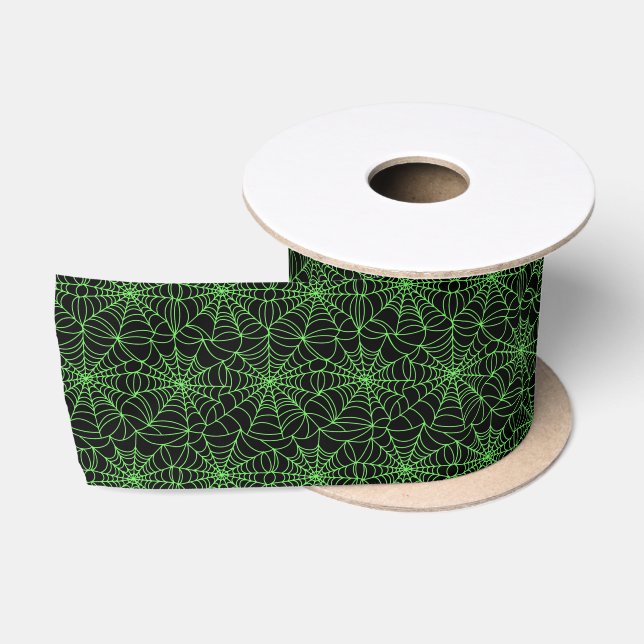 Halloween Webs Satin Ribbon (Spool)