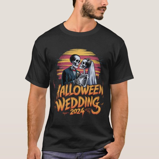 HALLOWEEN WEDDING 2024 T-Shirt (Front)