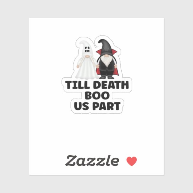 Halloween Wedding Anniversary - Till Death Boo Us  (Sheet)