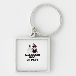 Halloween Wedding Anniversary - Till Death Boo Us  Key Ring
