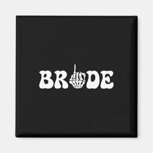 Halloween Wedding Bride Groom Skeleton Couple Matc Magnet