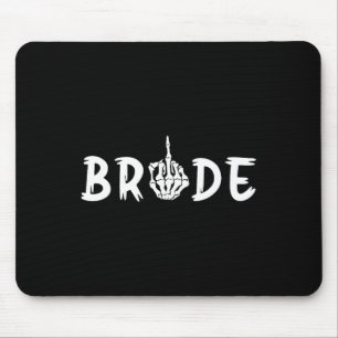 Halloween Wedding Bride Groom Skeleton Till Death Mouse Mat