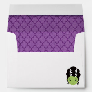 Halloween Wedding Envelope with Bride of Franken