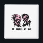 Halloween Wedding Gothic Bride Groom Zombies Till  Magnet<br><div class="desc">Halloween Wedding Gothic Bride Groom Zombies Till Death</div>
