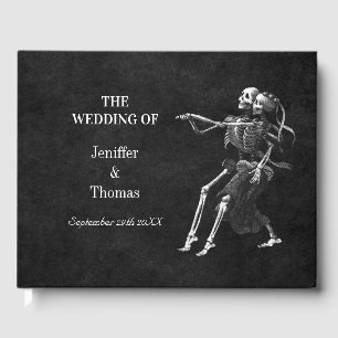 Halloween wedding guest book