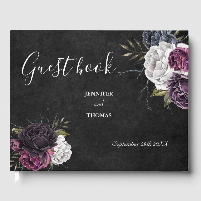 Halloween wedding guest book (Front)