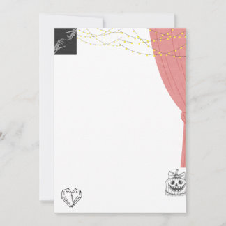 Halloween wedding invitation