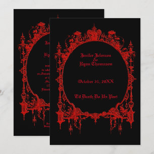 halloween wedding Invitation
