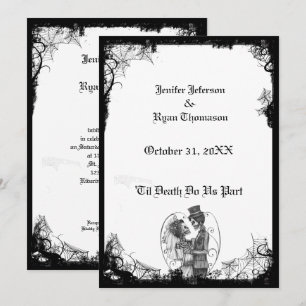 halloween wedding Invitation