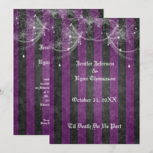 halloween wedding Invitation