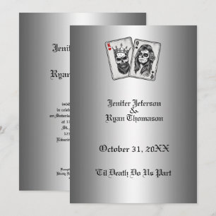 halloween wedding Invitation