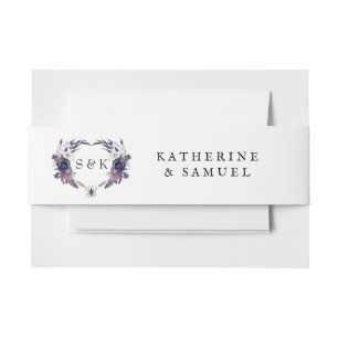 Halloween Wedding  Invitation Belly Band