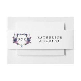 Halloween Wedding Invitation Belly Band