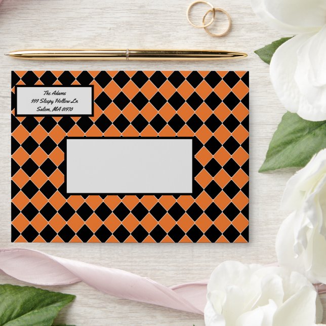Halloween Wedding Invitation Envelope Address (Wedding)