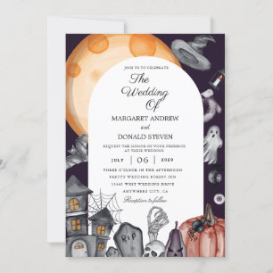 halloween wedding invitations