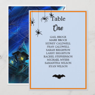 Halloween Wedding Midnight Table Seating Chart