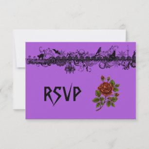 Halloween Wedding RSVP Card