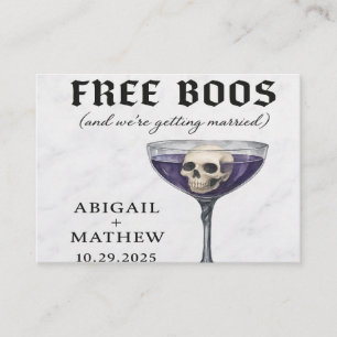 Halloween Wedding Save the Date Invitation