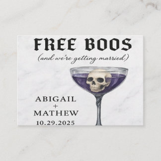 Halloween Wedding Save the Date Invitation