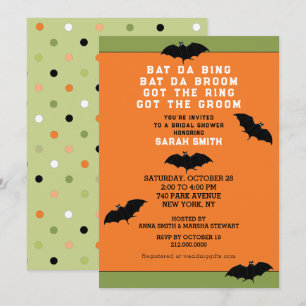 Halloween Wedding Shower Invitation