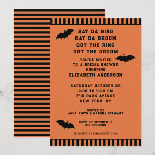 Halloween Wedding Shower Invitation