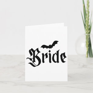 Halloween Wedding Spooky Bride Groom Couple Matchi Card