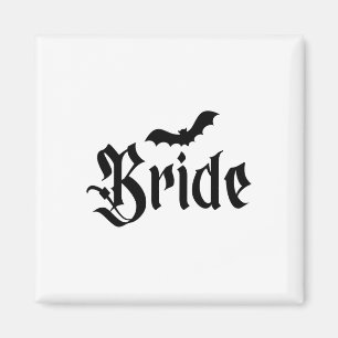 Halloween Wedding Spooky Bride Groom Couple Matchi Magnet