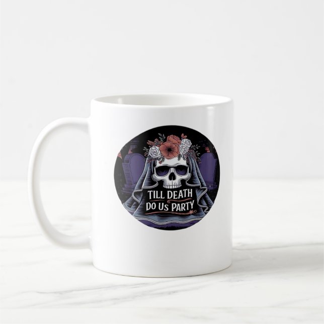 Halloween Wedding Spooky Wedding Halloween Party T Coffee Mug (Left)