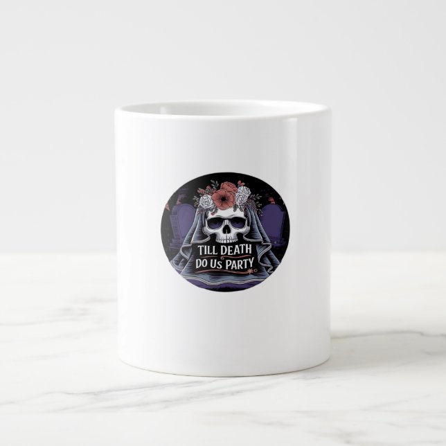 Halloween Wedding Spooky Wedding Halloween Party T Large Coffee Mug (Front)