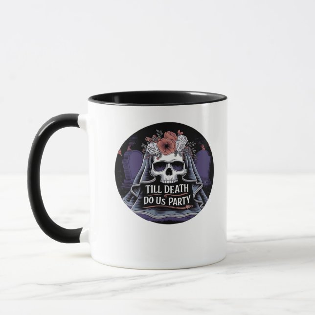 Halloween Wedding Spooky Wedding Halloween Party T Mug (Left)