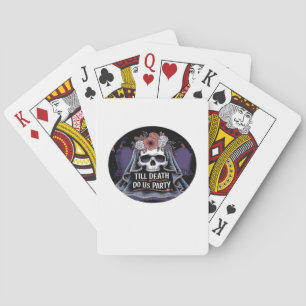 Halloween Wedding Spooky Wedding Halloween Party T Playing Cards