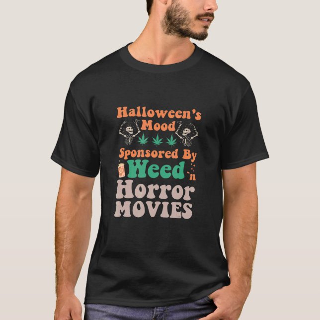 Halloween Weed  Halloweed 2021 Stoner T-Shirt (Front)