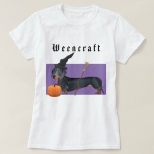 Halloween   Weencraft Dachshund Witch Funny T-Shirt