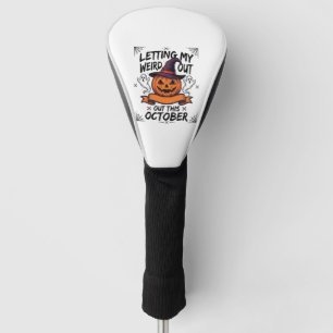 Halloween Weird Shirt With Pumpkin Ghosts_1 Golf Head Cover