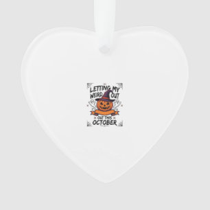 Halloween Weird Shirt With Pumpkin Ghosts_1 Ornament