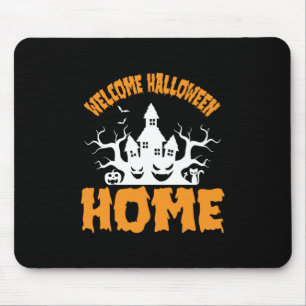 Halloween Welcome Halloween Home Birthday Mouse Mat