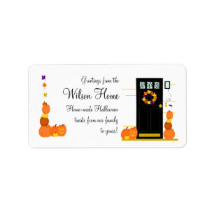 Halloween Welcome Label