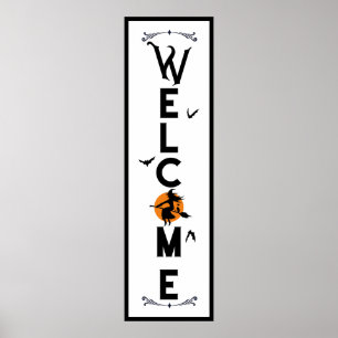 Halloween Welcome   Spooky Fun Long Front Door Poster