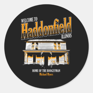 Halloween Welcome To Haddonfield Classic Round Sticker